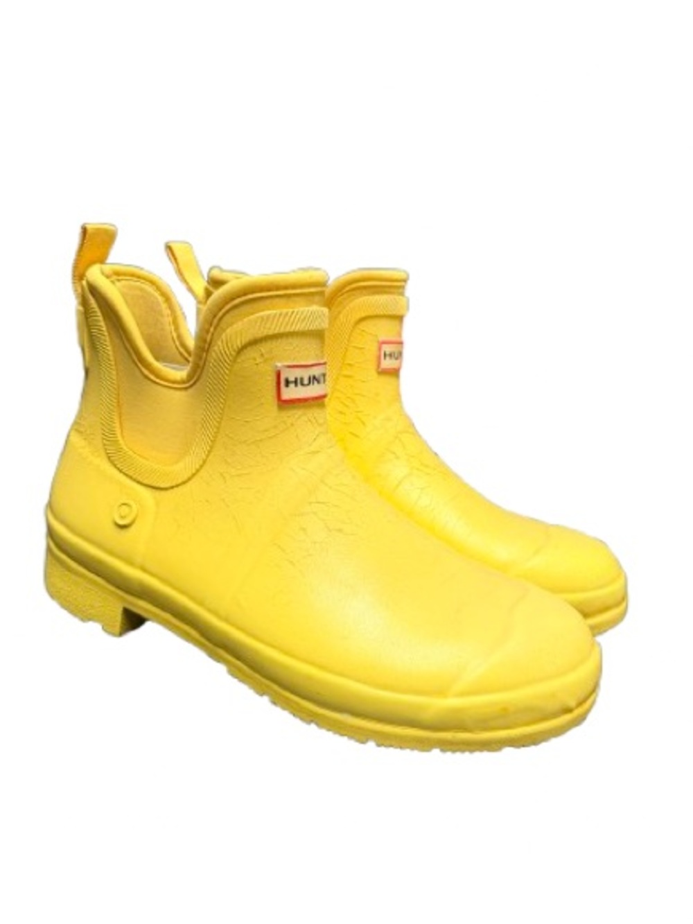 Hunter Original Chelsea Short Rain Boots Yellow Women’s Size 10 Waterproof